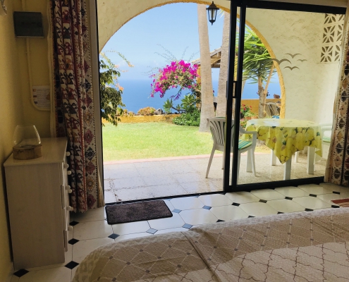 View from inside bungalow